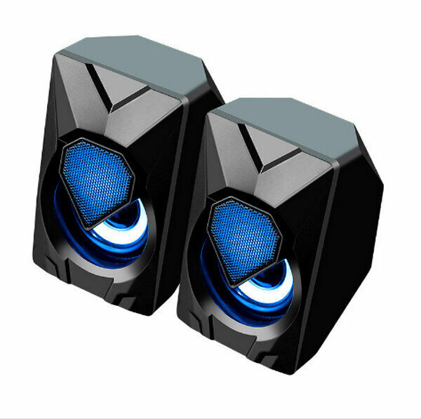 Mini Wired RGB Illuminated Computer USB Speaker-D71