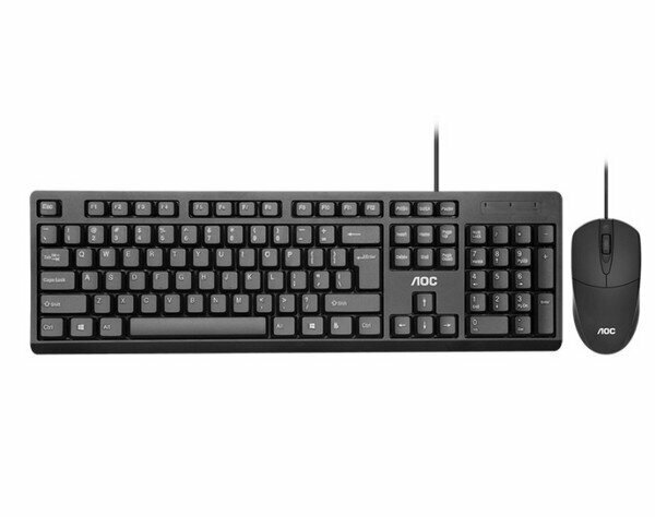 Wired Keyboard & Mouse Set - KM160 Black