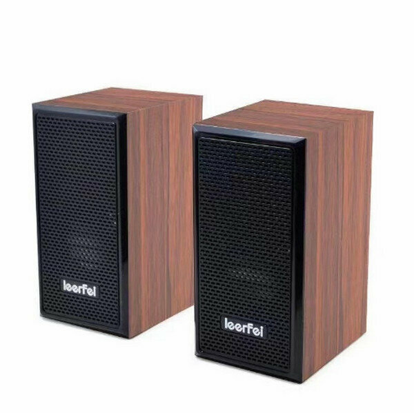 Computer USB Stereo - Wooden Box - D091