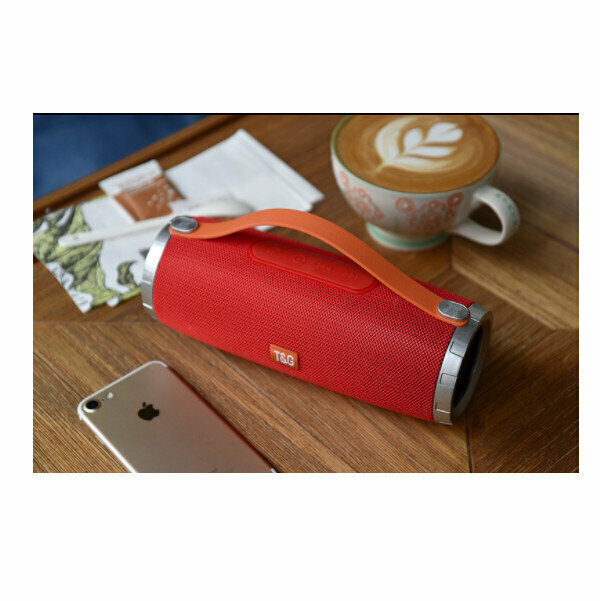 Fabric portable bluetooth speaker (red)