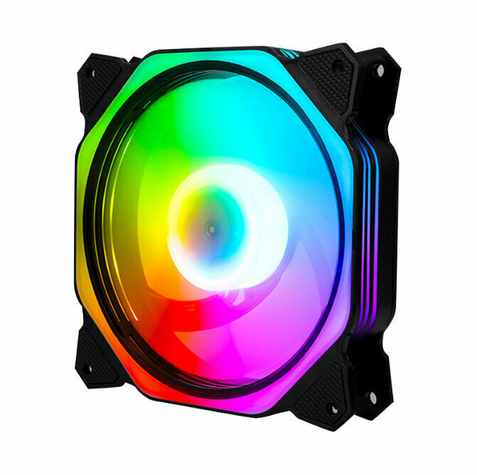 Computer Case LED Color Changing Radiator Large Air Volume Silent Cooling Fan (Auto Color(4pin))