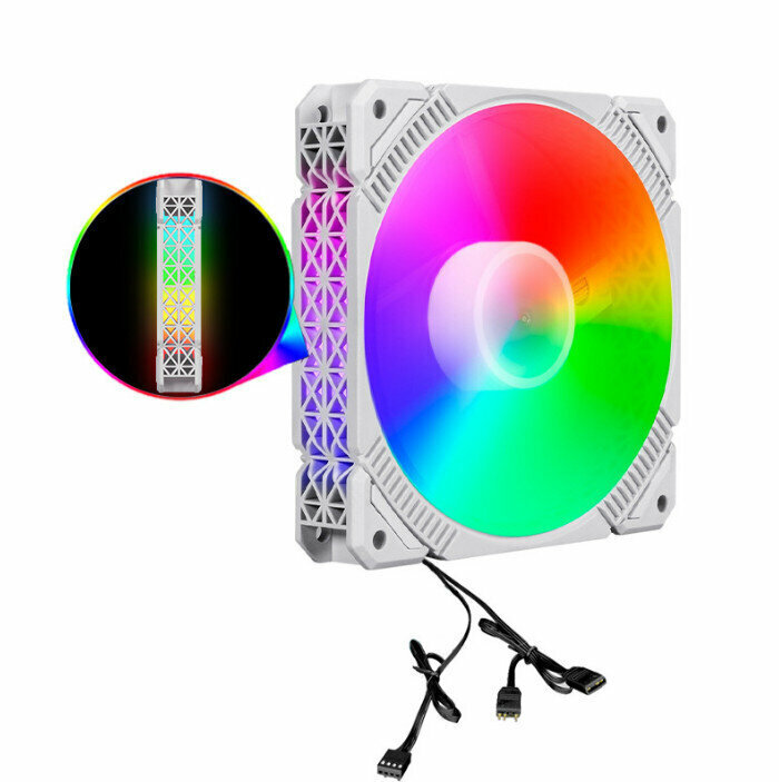 Computer Case Cooler ARGB Optical Case Fan Phantom Cooler (Argb (5V Shenguang Motherboard Sync))