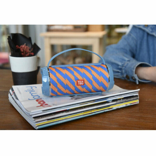 Mini Bluetooth subwoofer (striped blue)