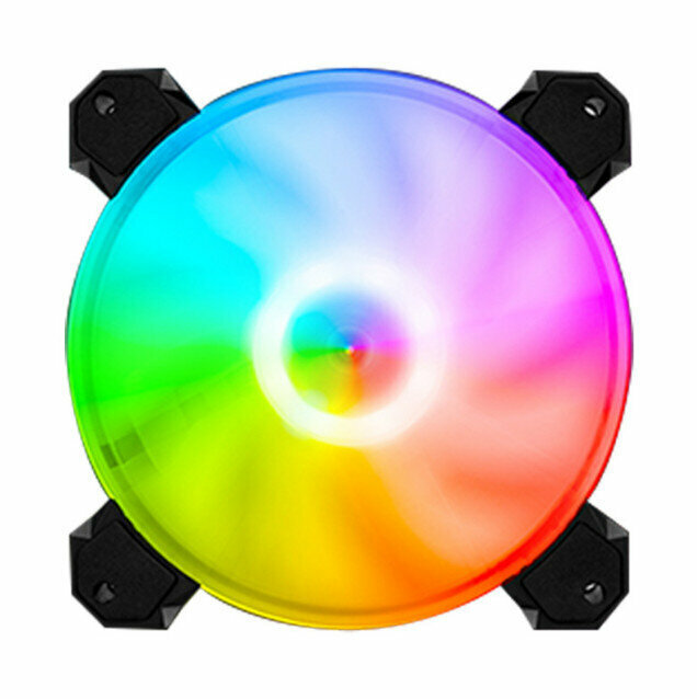 Computer Case RGB Color Changing Radiator Large Airflow Silent Cooling Fan (Argb (5V Shenguang Motherboard Sync)