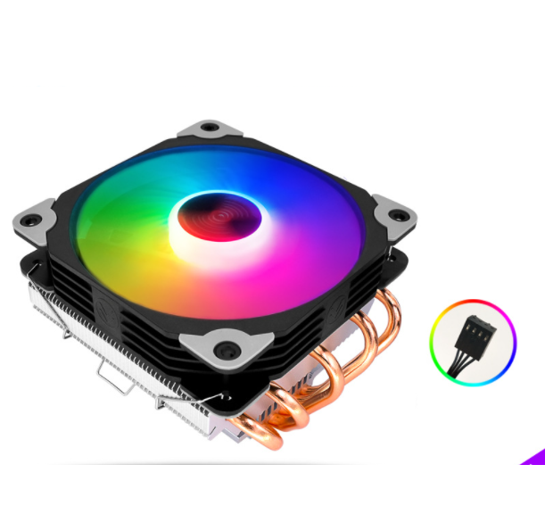 T5 CPU Cooler i5i7 AMD 5 Copper CPU Fan (T5 Thermochromic Edition)