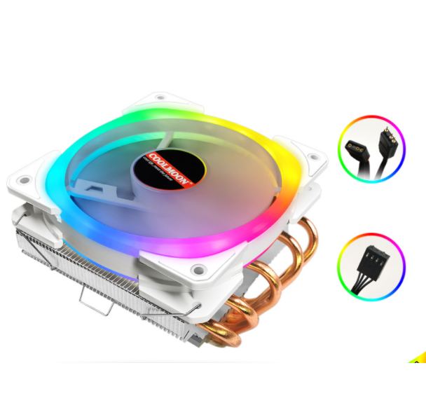 T5 CPU i5i7 AMD 5 Copper CPU Fan (T500 5V ARGB)