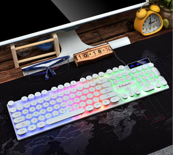 Wired K4 Single Keyboard - White Punk Edition