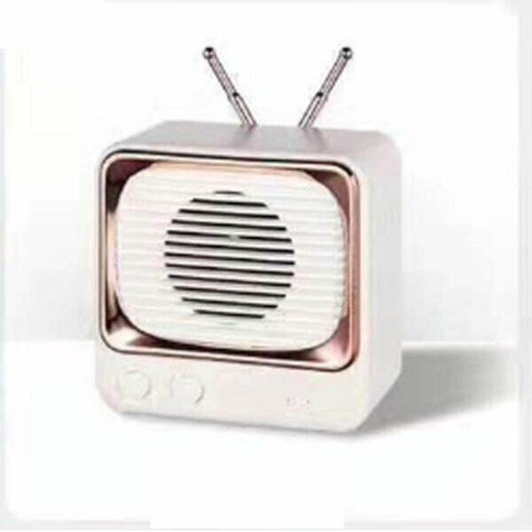 Small TV wireless bluetooth speaker (white)