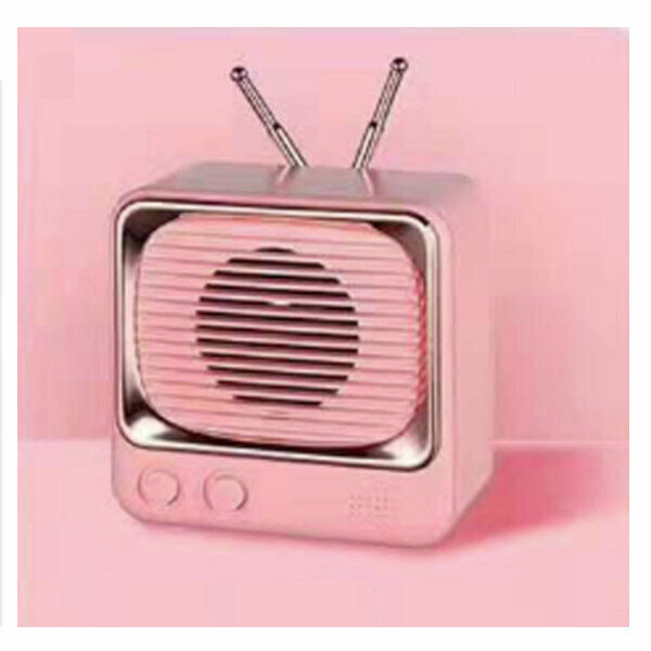 Small TV wireless bluetooth speaker (pink)