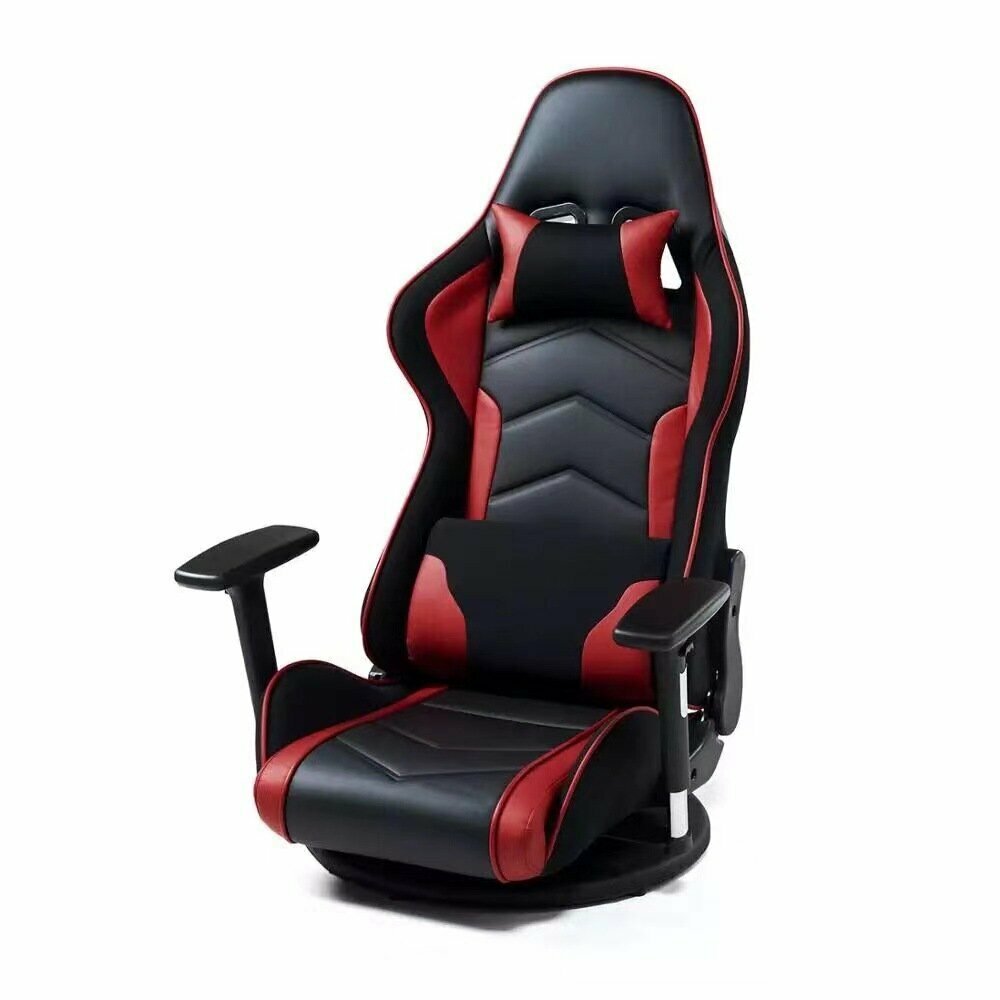 Gaming chair: Computer chair can lie 180 degrees (black and red casual gaming chair)
