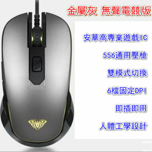 Wired Photomechanical Mouse-G502-Metallic Gray * Silent Version * Dual-mode Switching