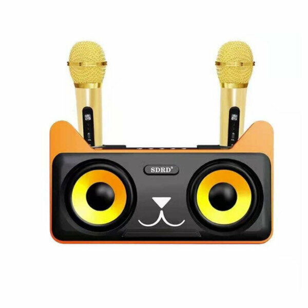 Dual-microphone Bluetooth subwoofer (black)