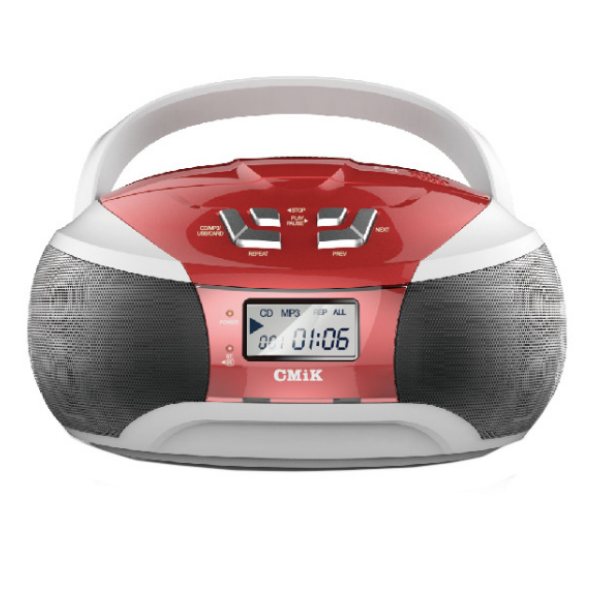 Portable CD Player, CD Player, All-in-One Player(White, 24.8*24*14cm)