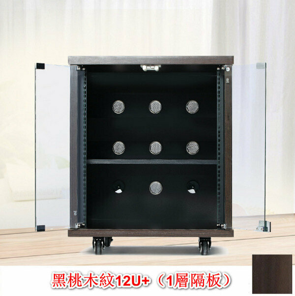 Home KTV Audio Equipment Amplifier Chassis/Cinema Cabinet/Audio-Visual Rack-Spade Grain 12U+ (1 Layer Partition)