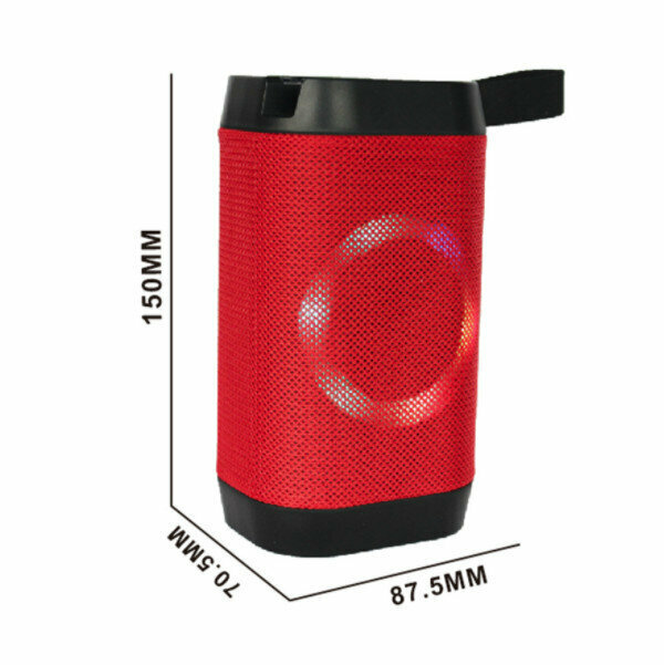 Outdoor portable bluetooth speaker (red)
