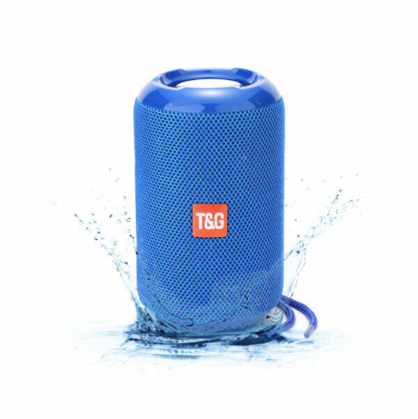 Fabric waterproof bluetooth speaker (blue)