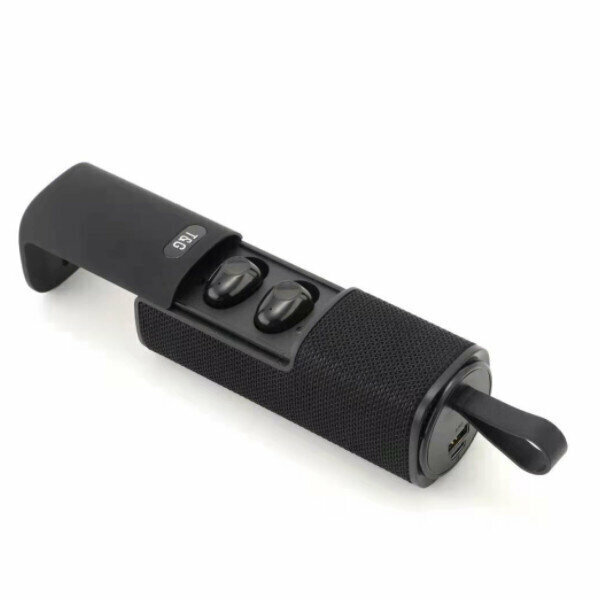 Bluetooth speaker binaural stereo headset (black)