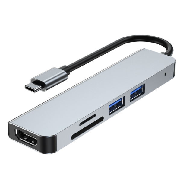 Type-C Hub Card ReaderHUB3.0 Notebook USB Expander(5 in 1 TypeC to HDMI+USB3.0+2.0+SD+TF)