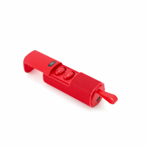 Bluetooth speaker binaural stereo headset (red)