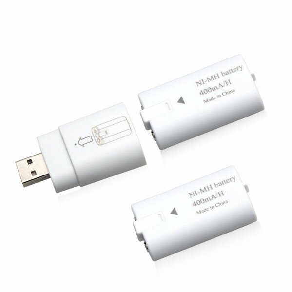 Compatible Xbox ONES Battery Pack 4mAH Compatible Xbox ONE SLIM Battery Charger (White)