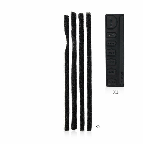 Dust Filter Combo Compatible PS4 PRO Console Dust Plug (Black)