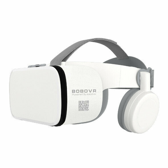 BOBOVRZ6 Otaku Bluetooth VR Glasses Wireless Headset Integrated Helmet 3D Virtual Reality Magic Mirror (English-White)