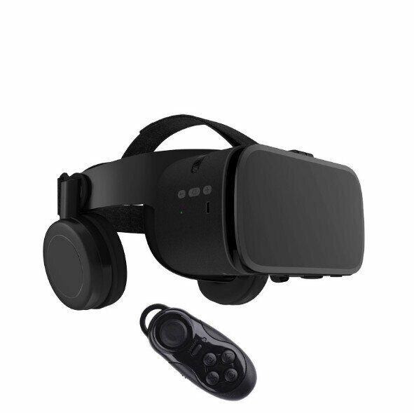 BOBOVRZ6 Otaku Bluetooth VR Glasses Wireless Headset Integrated Helmet 3D Virtual Reality Magic Mirror (English Black +032 Black)