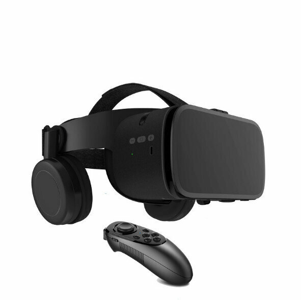 BOBOVRZ6 Otaku Bluetooth VR Glasses Wireless Headset Integrated Helmet 3D Virtual Reality Magic Mirror (English Black +052 Black)