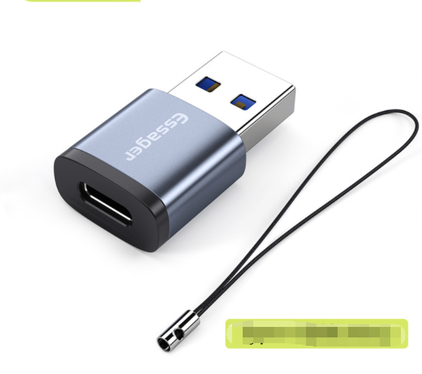 TypeC Female to USB3.0 Male Adapter (Grey)