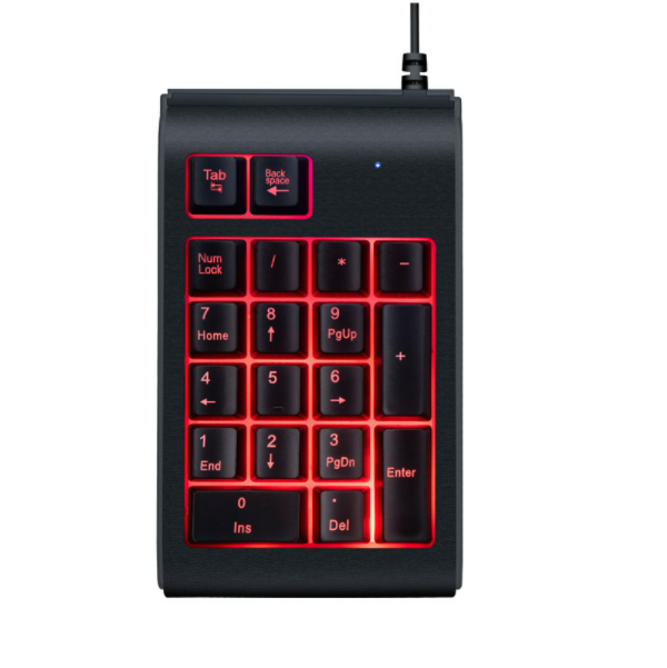 USB Wired Backlit Numeric Keypad (Black)