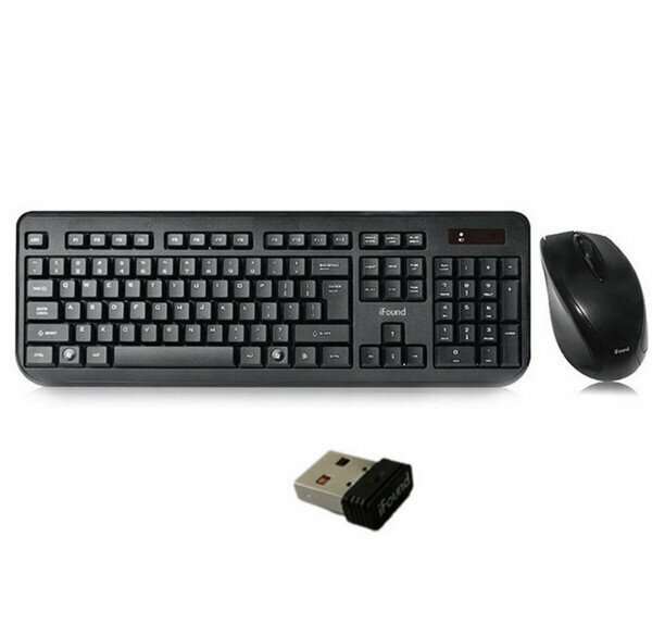 Simple and stylish 2.4G wireless keyboard and mouse set - W8206
