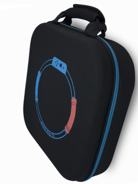 Nintendo Switch Fitness Ring Storage Bag Ring-Con Accessories Storage EVA Bag Portable Game Console Bag (Fitness Ring Bag Black)
