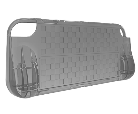 Nintendo Switch OLED Full Pack TPU Cover (Translucent Gray Checkered)