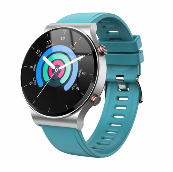 i19 Smart BraceletHeart Rate, Blood Pressure, Blood Oxygen, Music Storage Control, Photo Camera, Step Counting, Bluetooth Call Watch(Silver Blue)