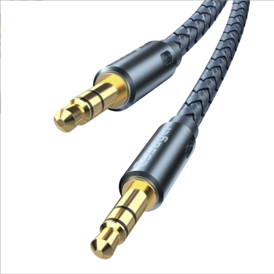 熱推公對公音頻轉接線3.5mmAUX鍍金對錄線車載手機音響連接線（0.5M）