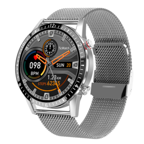 i9 heart rate, blood pressure, blood oxygen remote control, photography, swimming-grade bluetooth call, business call, smart watch (Milan with - silver)