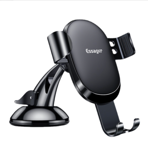 Magic Clamp Suction Cup Gravity Car Bracket (Black)
