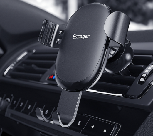 Air outlet car navigation bracket (black)