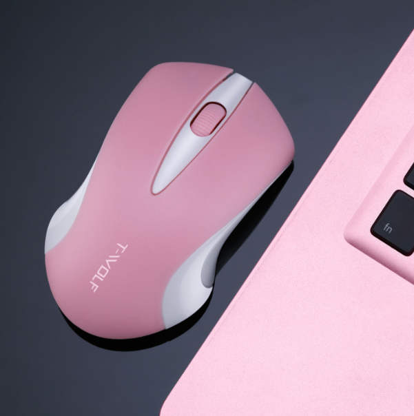 USB Wireless Mouse (Thunderwolf Q2 Pink Upgrade)