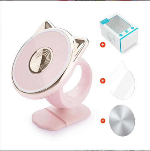Car cartoon interior fixed navigation bracket (powder ear paste type)