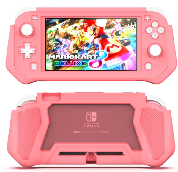 Nintendo Switch Lite Full Pack Protective Case Lite Premium TPU Case (Coral Pink)