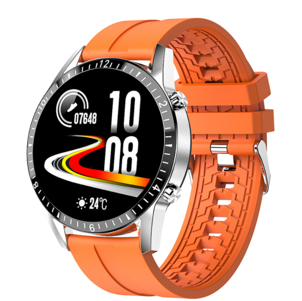 i9 heart rate, blood pressure, blood oxygen, remote control, photography, swimming-grade bluetooth call, business call, smart watch(TPU-orange)