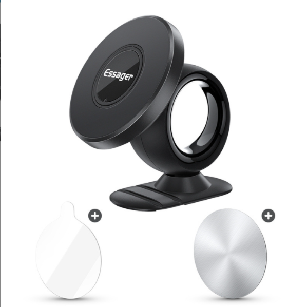 Car Holder Magnetic Mobile Phone Holder Paste Type (Black)