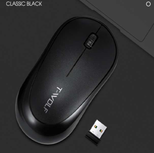 Photoelectric long wireless mouse (Thunderwolf Q18 black)