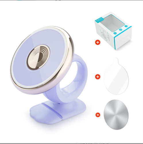 Car cartoon interior fixed navigation bracket (purple donut stick-on type)