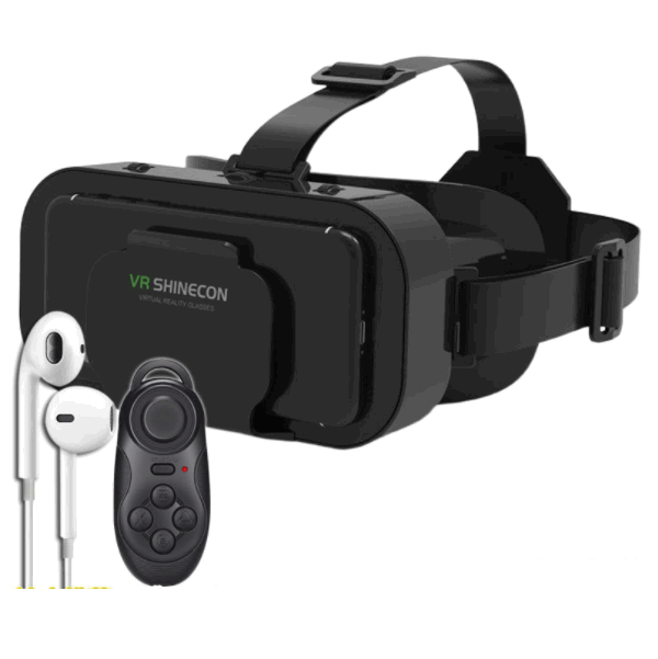 5th generation upgraded VR glasses (5th generation upgraded version + 032 mini remote control + headset)