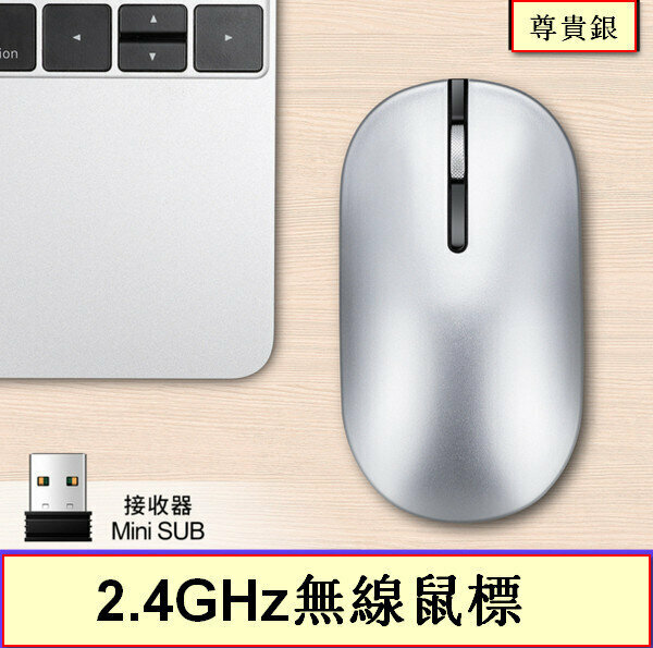 Wireless Bluetooth Mini Mouse-X5-2.4G Single-mode Premium Silver