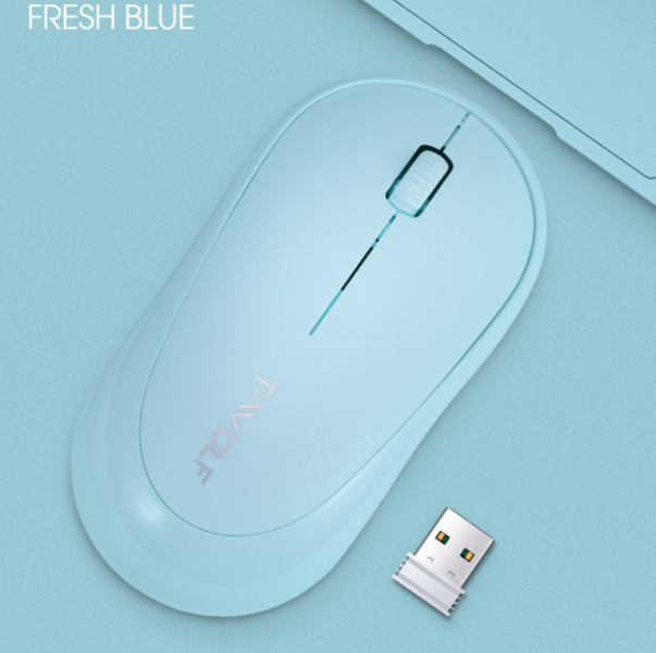 Photoelectric long wireless mouse (Thunderwolf Q18 blue