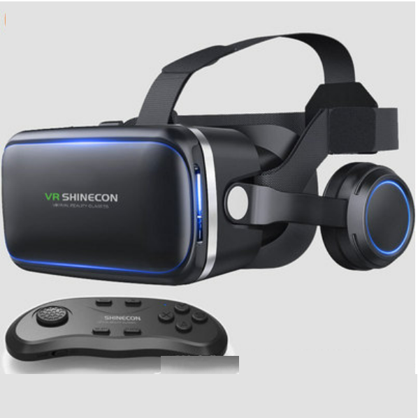 VR 3D Glasses [6th Generation Upgraded Version (English) + Remote Control B01]