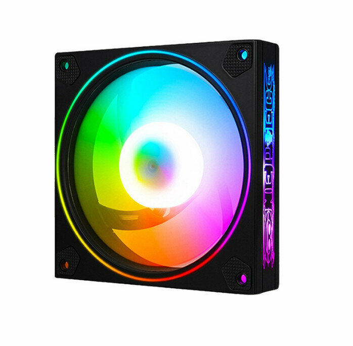 3D Holographic Computer Chassis Radiator ARGB Optical Chassis Fan (Inner and Outer Illuminated Argb (5V Shenguang Motherboard Sync))